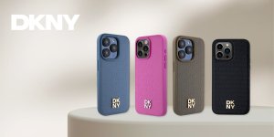 DKNY DKHMS24LPSHRPSK S24 Ultra S928 czarny/black hardcase Leather Pattern Metal Logo MagSafe 2