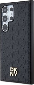DKNY DKHMS24LPSHRPSK S24 Ultra S928 czarny/black hardcase Leather Pattern Metal Logo MagSafe 9