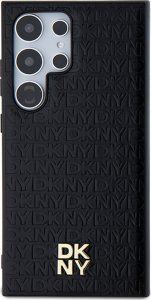 DKNY DKHMS24LPSHRPSK S24 Ultra S928 czarny/black hardcase Leather Pattern Metal Logo MagSafe 10