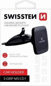 Sourcing Swissten S-Grip M5-CD1 Universal Car Mount for CD Recorder Tablets / Phones / GPS Black 8