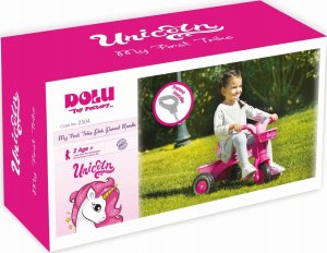 Dolu DOLU Unicorn rowerek trójkołowy+kijek 2504 25043 3