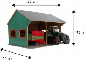 Traktor ogrodowy Hipo Szopa na dwa traktory 1:16 610263 46829 15