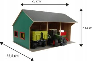 Traktor ogrodowy Hipo Szopa na dwa traktory 1:16 610263 46829 7