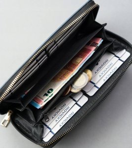 4U Cavaldi Pojemny portfel damski w typie piórnika ze skóry ekologicznej - 4U Cavaldi NoSize 4