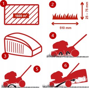 Kosiarka spalinowa Scheppach MS173-51 + olej + nóż 13