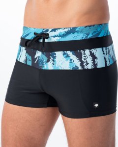 AquaWave Męskie bokserki kąpielowe Aquawave Tahu black/sea print rozmiar M 4