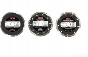 NAC Tarcze diamentowe NAC DC-3SET 125 mm do betonu (3 szt) 3