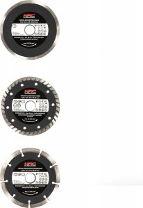 NAC Tarcze diamentowe NAC DC-3SET 125 mm do betonu (3 szt) 4