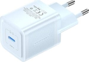 Kabel zasilający Vention Ładowarka sieciowa, Vention, FEPL0-EU, USB-C, 20W, GaN (niebieska) 1