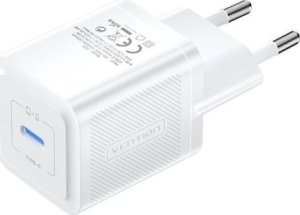 Kabel zasilający Vention Ładowarka sieciowa, Vention, FEPW0-EU, USB-C, 20W, GaN (biała) 1