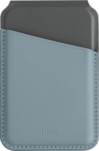 Podstawka Uniq UNIQ Lyden DS magnetyczny portfel RFID i stojak na telefon niebiesko-czarny/washed blue-black 1