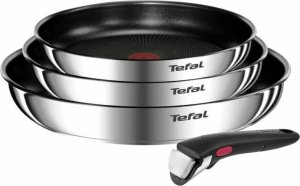 Patelnia Tefal Zestaw Patelni Tefal Emotion L897S404 Stal nierdzewna  24 cm  22 cm  28 cm 1