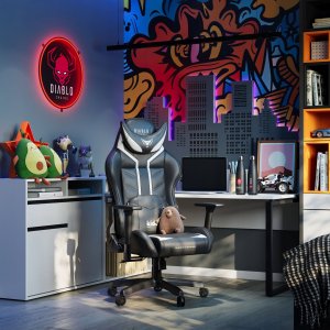 Fotel Diablo Chairs X-Ray 2.0 Small Size czarno-biały 15