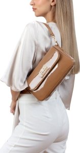 Cavalli Class Torebka na pasku marki Cavalli Class model CCHB00172400-FIRENZE kolor Brązowy. Torebki damski. Sezon: Cały rok NoSize 3