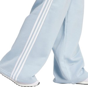 Adidas Spodnie damskie adidas Essentials 3-Stripes Fleece Wide błękitne IR5384 XS 4