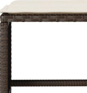 vidaXL vidaXL 6-cz. zestaw wypoczynkowy do ogrodu, z poduszkami, brązowy 6