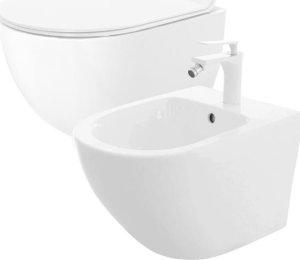 Rea ZESTAW WC CARTER RIMLESS SLIM + BIDET CARTER MINI 1