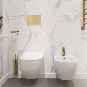 Rea ZESTAW WC CARTER RIMLESS SLIM + BIDET CARTER MINI 2