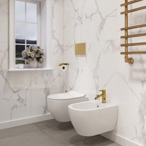 Rea ZESTAW WC CARTER RIMLESS SLIM + BIDET CARTER MINI 9