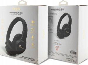 Guess PU Leather 4G Tone on Tone Script Logo Black 4