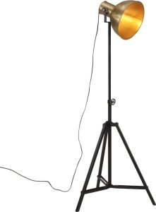 Lampa podłogowa vidaXL Lampa stojąca, 25 W, antyczny mosiądz, 61x61x90/150 cm, E27 1