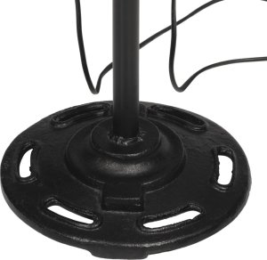 Lampa podłogowa vidaXL Lampa stojąca, 25 W, postarzany niebieski, 25x25x90/160 cm, E27 7