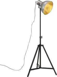 Lampa podłogowa vidaXL Lampa stojąca, 25 W, srebro vintage, 61x61x90/150 cm, E27 1