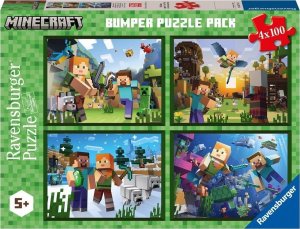 Ravensburger RAV puzzle 4w1 Minecraft  05716 1