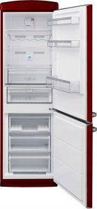 Lodówka VestFrost VESTFROST VR-FB373-2E1BR Bordowa chłodziarko zamrażarka Retro 2