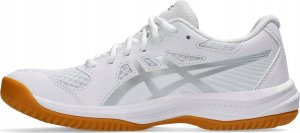 Asics Buty do siatkówki Upcourt 6, białe, r. 40.5 (1072A107 100) 2