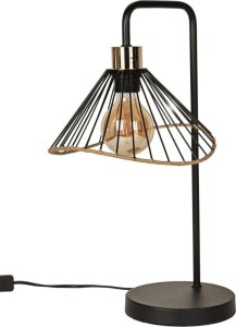 Lampa stołowa Intesi Lampa stołowa Anel czarna/ rattan 1