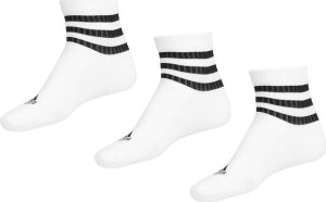 Adidas Skarpety adidas 3-Stripes Cushioned Sportswear Mid-Cut Socks 3P białe HT3456 37-39 1