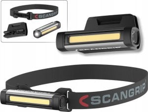 Scangrip Latarka czołowa FLEX WEAR - opaska na głowę i mocowanie czapki FLEX WEAR KIT 03.5811 1