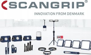 Scangrip Nieoślepiająca akumulatorowa lampa robocza 360 stopni 6000 lm AREA 6 CONNECT 03.6108C 6