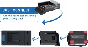 Scangrip Akumulatorowa lampa robocza z dwoma głowicami 2500 lm DUO CONNECT 03.6111C 7
