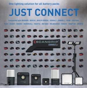 Scangrip Adapter connect kompatybilny z EINHELL CONNECTOR 03.6143C 4