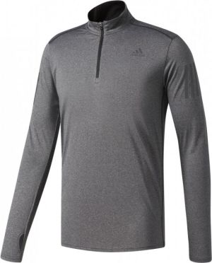 Adidas Koszulka męska Response 1/2 Zip Long Sleeve Tee szara r. S 1