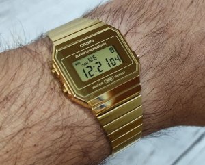 Zegarek Casio Vintage Zegarek Casio Vintage Iconic A700WEVG-9AEF unisex 2