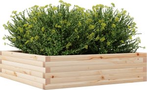 vidaXL vidaXL Donica ogrodowa, 90x90x23 cm, lite drewno sosnowe 4