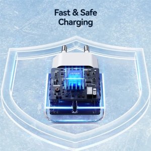 Ładowarka Usams USAMS Ład. siec. 1xUSB-C T65 PD20W PD Fast Charging US-CC226 + kabel USB-C/Lightning US-SJ712 30W biały/white Yi Series OYXLTZ02 12