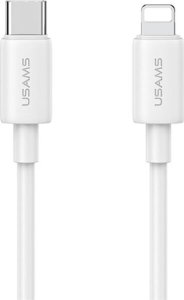 Ładowarka Usams USAMS Ład. siec. 1xUSB-C T65 PD20W PD Fast Charging US-CC226 + kabel USB-C/Lightning US-SJ712 30W biały/white Yi Series OYXLTZ02 2