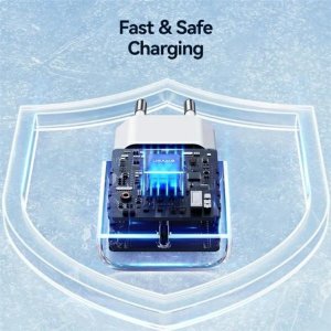 Ładowarka Usams USAMS Ład. siec. 1xUSB-C T65 PD20W PD Fast Charging US-CC226 + kabel USB-C/Lightning US-SJ712 30W biały/white Yi Series OYXLTZ02 4