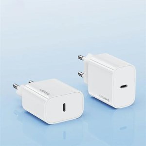Ładowarka Usams USAMS Ład. siec. 1xUSB-C T65 PD20W PD Fast Charging US-CC226 + kabel USB-C/Lightning US-SJ712 30W biały/white Yi Series OYXLTZ02 7