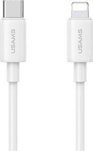 Ładowarka Usams USAMS Ład. siec. 1xUSB-C T65 PD20W PD Fast Charging US-CC226 + kabel USB-C/Lightning US-SJ712 30W biały/white Yi Series OYXLTZ02 10