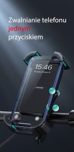 Podstawka Usams USAMS Uchwyt rowerowy US-ZJ078 czarny/black ZJ78ZJ01 7