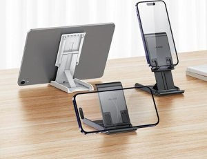 Podstawka Usams USAMS Składany stojak biurkowy na telefon/tablet czarny/black ZJ073ZJ01 (US-ZJ073) 3