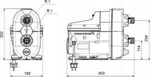 Grundfos SCALA 2 3-45 Pompa samozasysająca do podnoszenia cisnienia wody 200-240V 50/60Hz 3