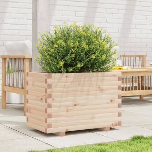 vidaXL vidaXL Donica ogrodowa, 70x40x49,5 cm, lite drewno sosnowe 3