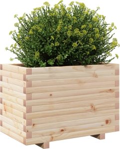 vidaXL vidaXL Donica ogrodowa, 70x40x49,5 cm, lite drewno sosnowe 4