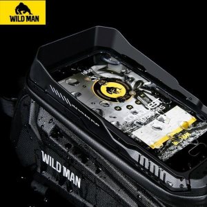 WildMan WILDMAN Etui/uchwyt rowerowy XT5 sakwa na ramę czarna/black 3